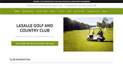 Desktop Screenshot of lasallegolf.com