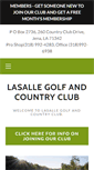 Mobile Screenshot of lasallegolf.com